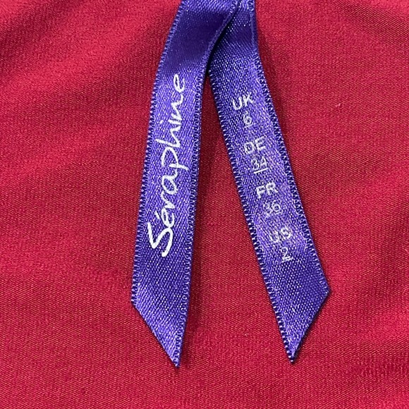 Seraphine Maternity Dress Ruched Bodycon Short Sleeve Size 2 - Picture 2 of 5